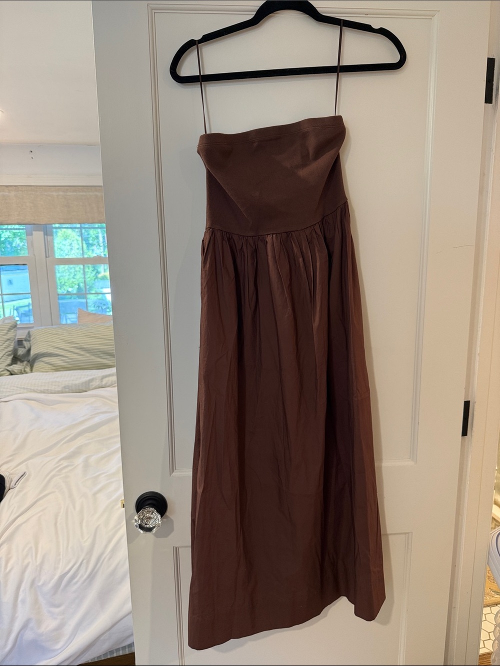 Steve Madden Strapless Brown Maxi Dress